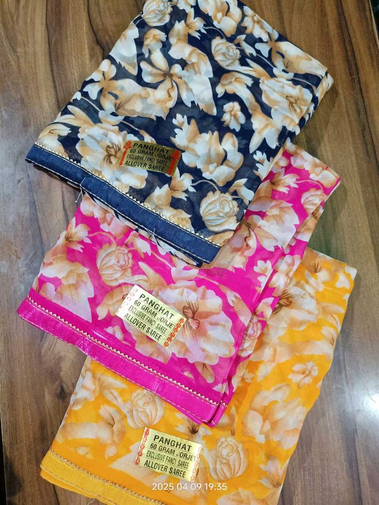 New Saree With Blouse