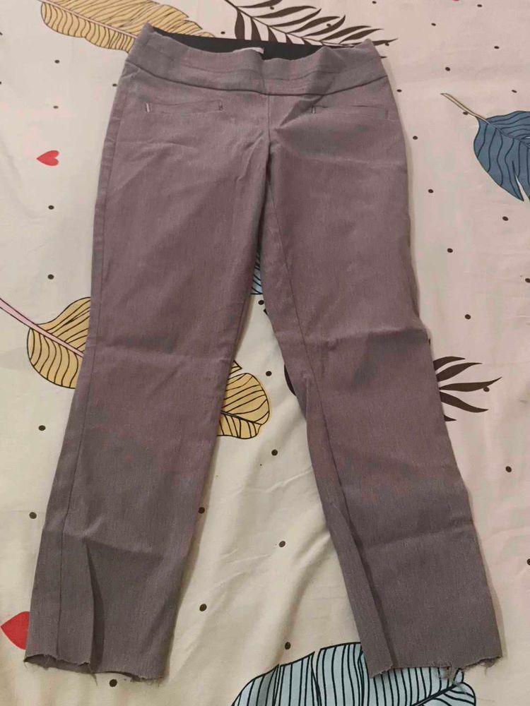 Gray Straight Leg Pants