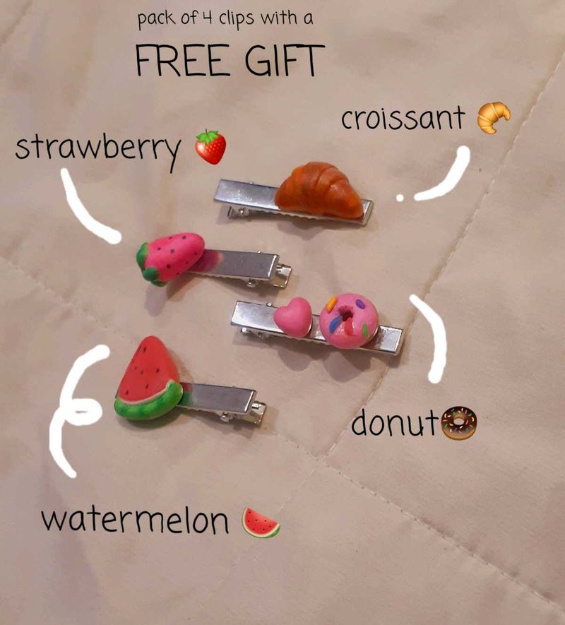 Cute Hair Clips - Pack of 4