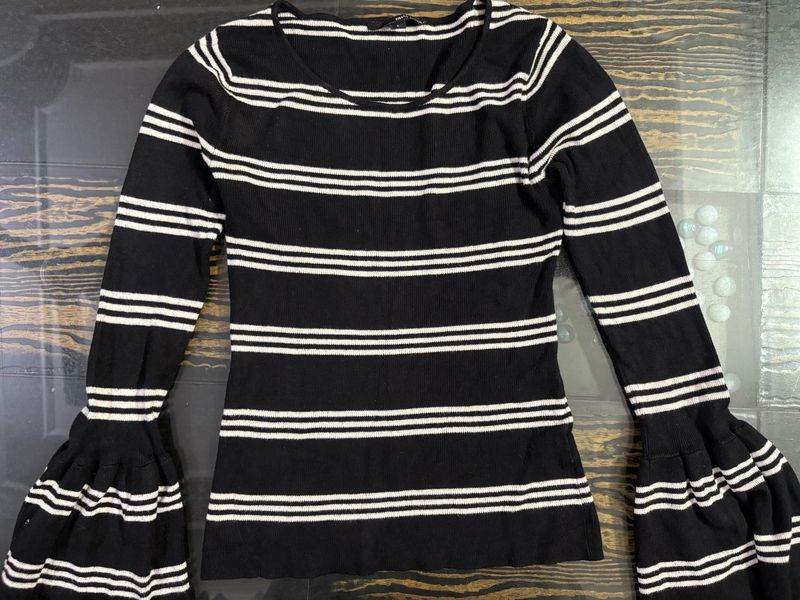 Striped Long Sleeve Top