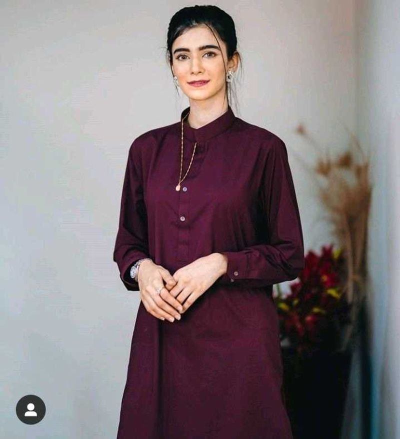 New Maroon Button-Down Tunic
