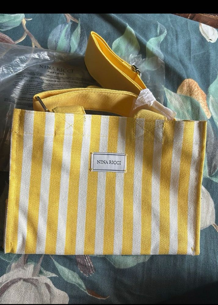 Nina Ricci Striped Tote Bag