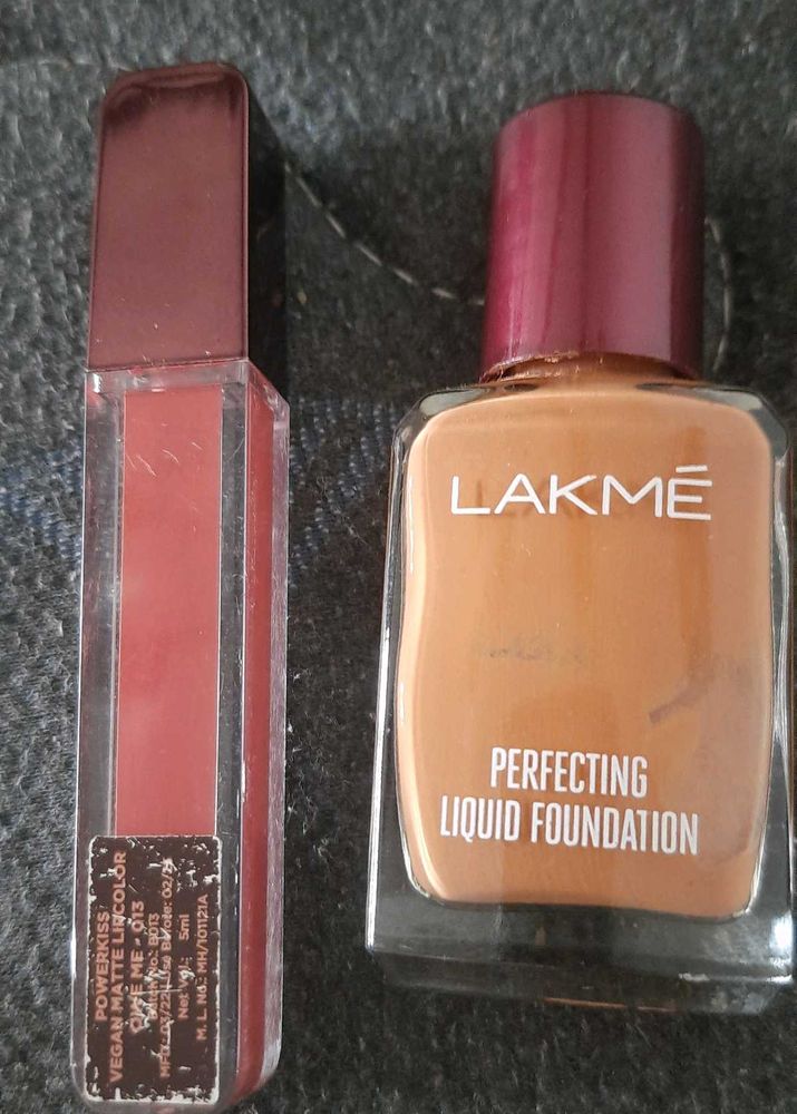 2 Lipstick ,Foundation