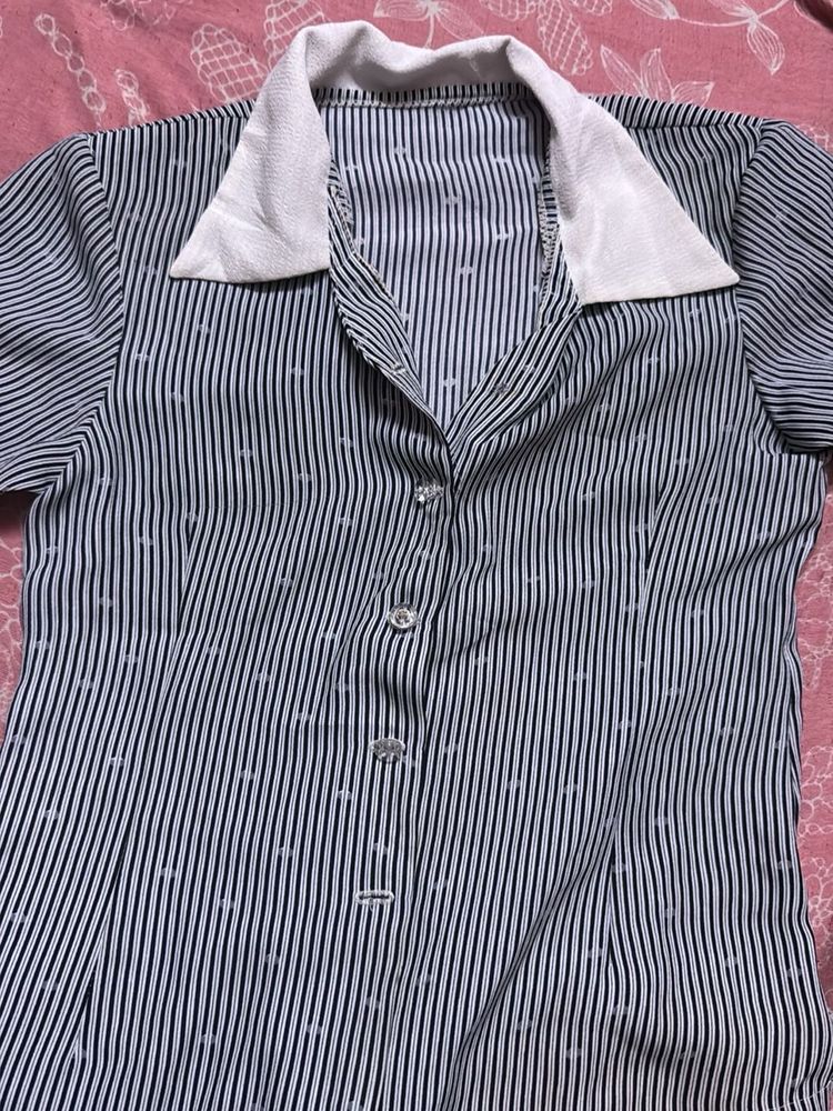 Vintage Striped Blouse