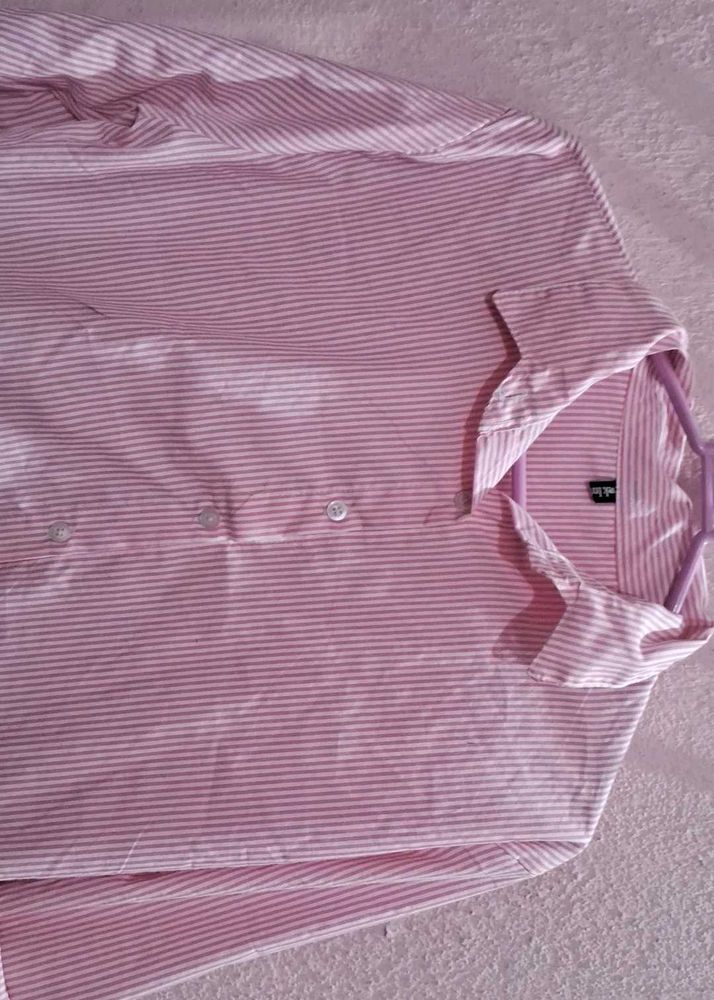 Classic Pink Striped Shirt