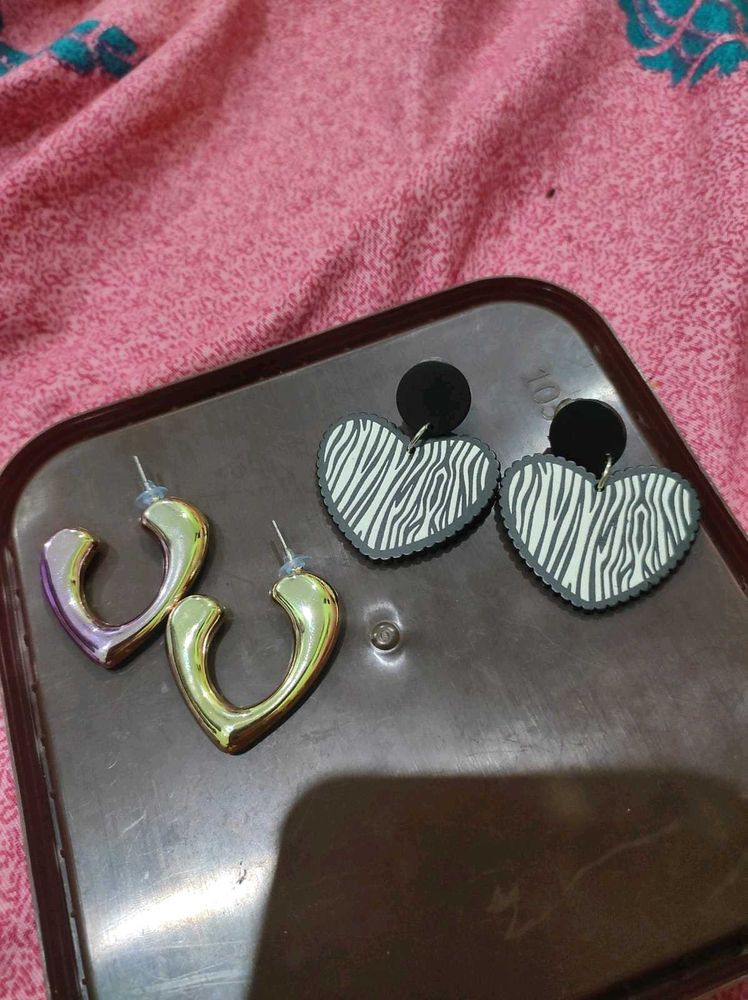 COMBO of 2 Korean Earrings