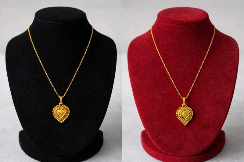 Gold Heart ✨Pendant Necklace🤍