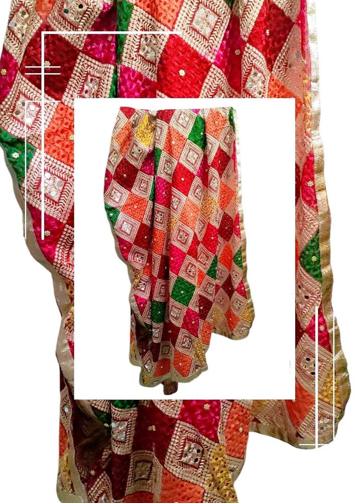 Original Phulkari Duppata From Amritsar