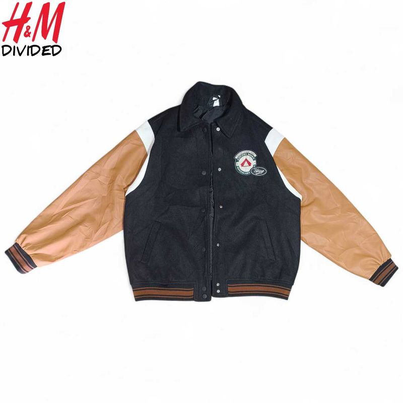 H&amp;M Divided Outdoor Camper 1990 Varsity Jacket 🧥