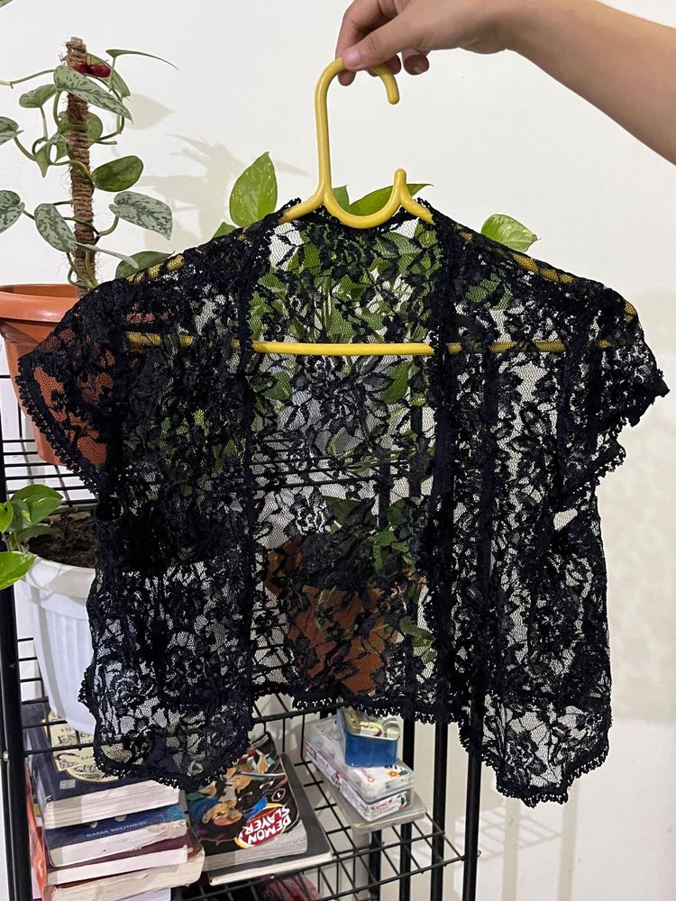 Black Lace Shrug