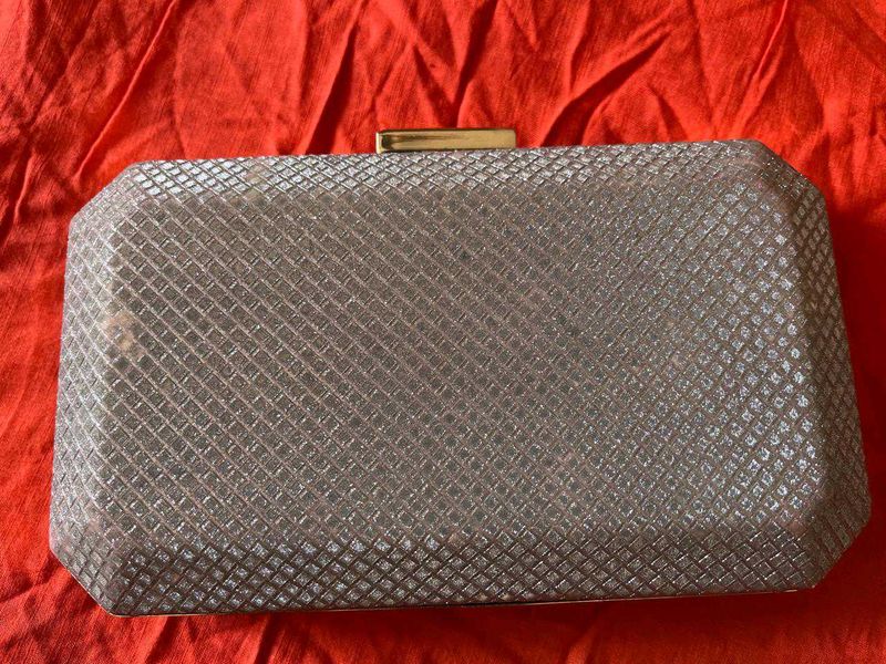 Sparkly Silver Clutch
