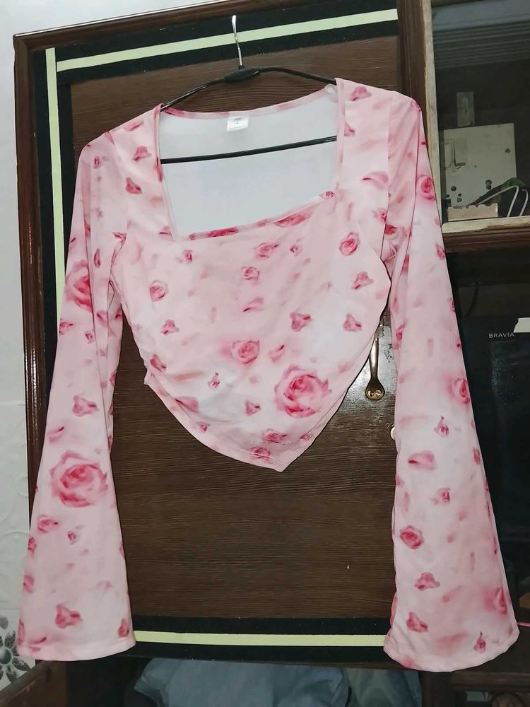 Floral Print Crop Top