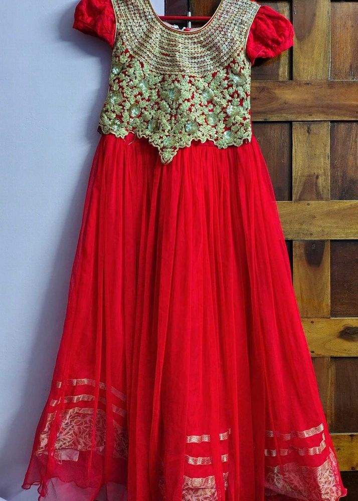 Red Gown For Girls