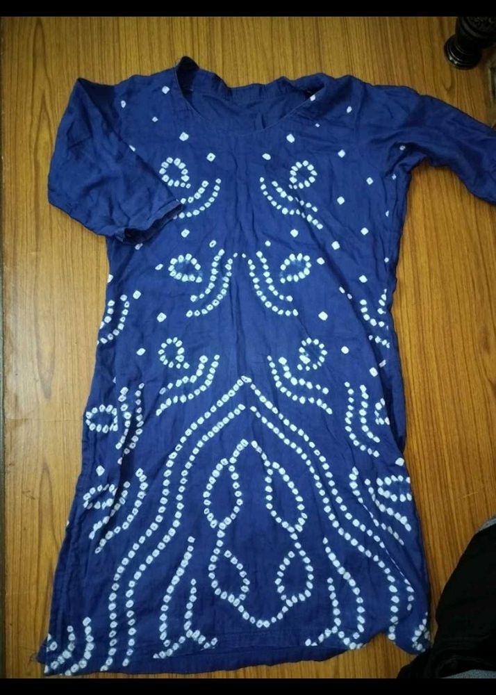 Short Kurti Blue