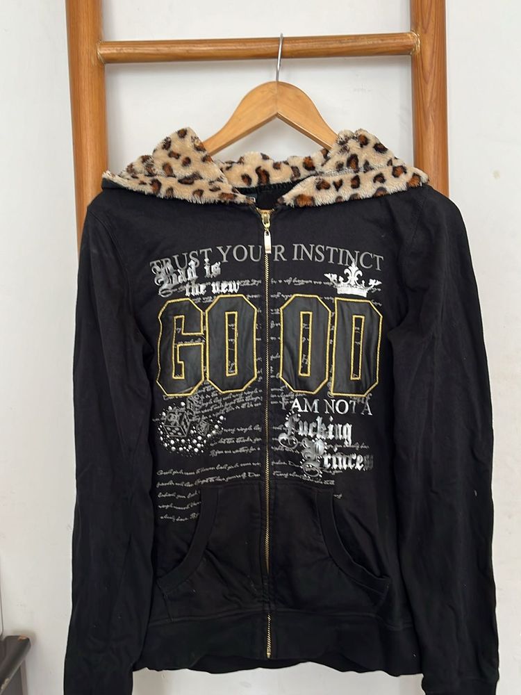Fierce &amp; Stylish Black Jacket – Pre-loved &amp; Warm
