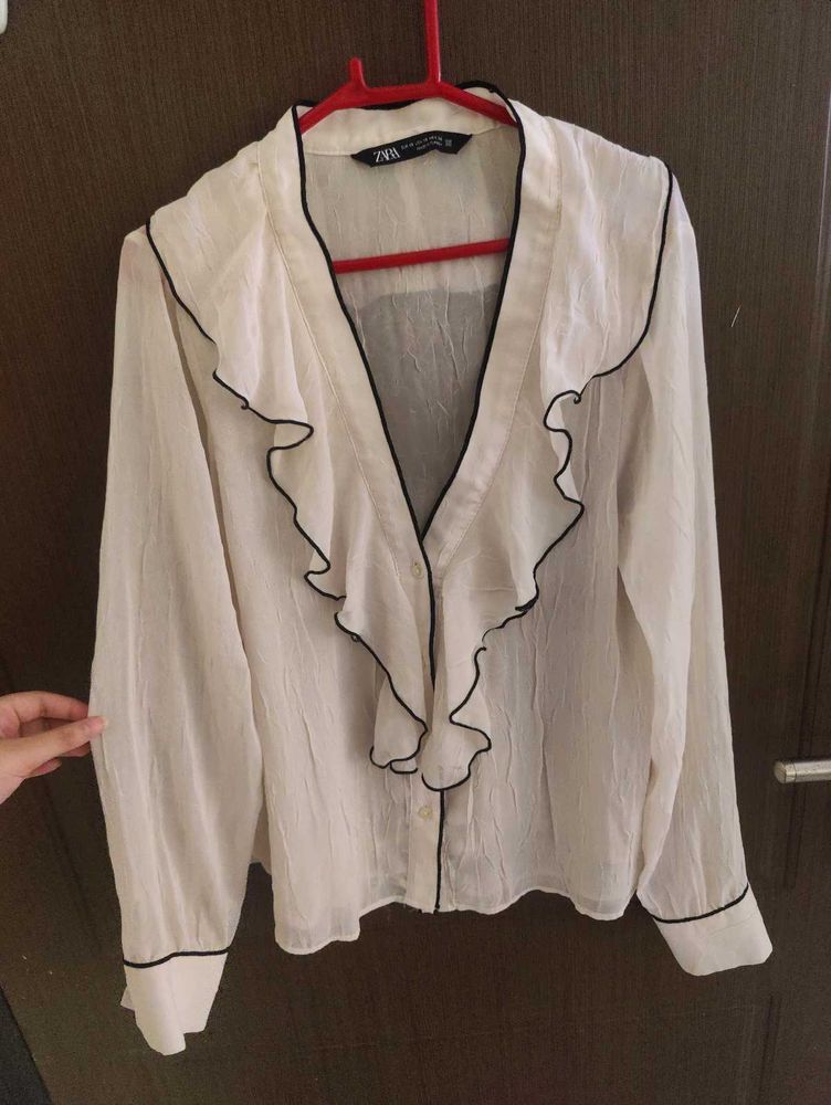 Zara Ruffle Blouse