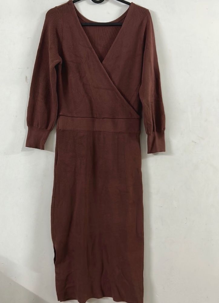 Woolen Bodycone Dress
