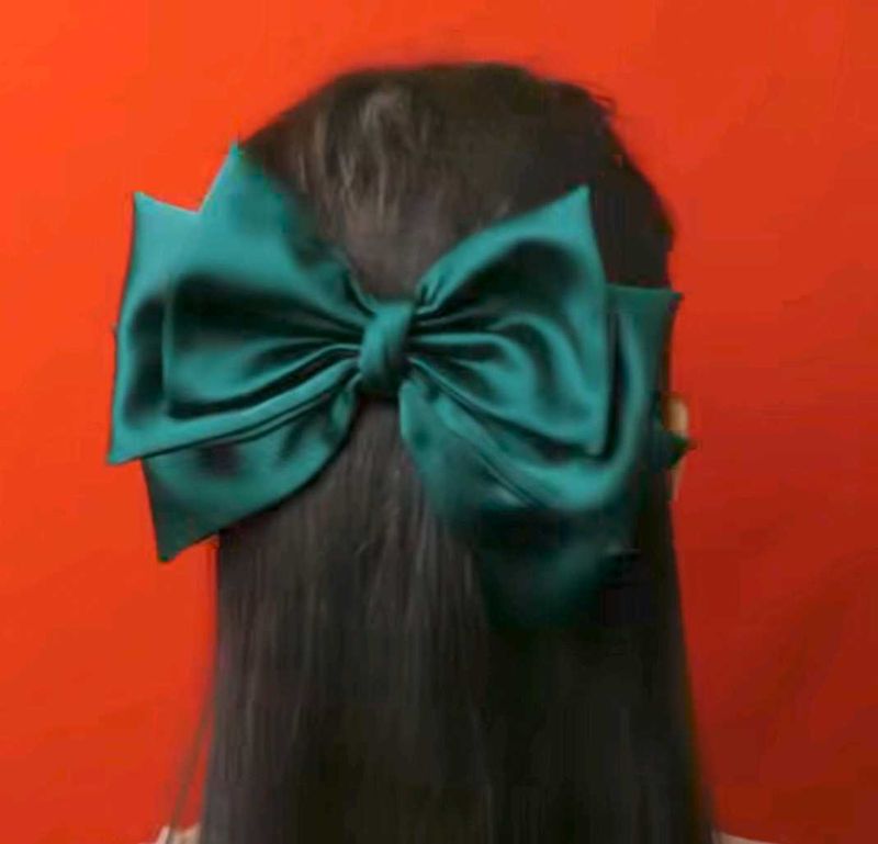 Satin Hair Bow for kids and women