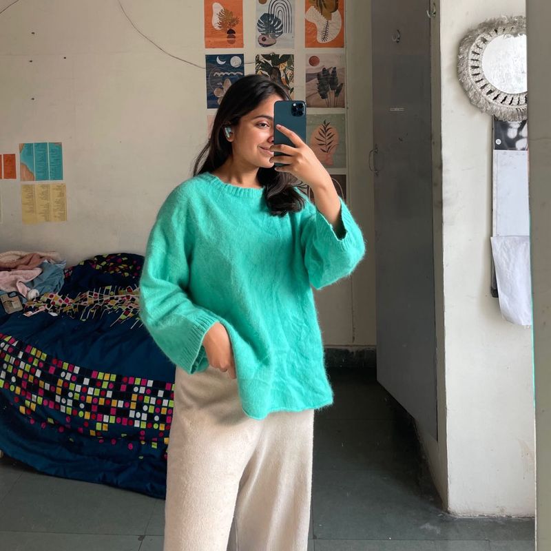 Mint Green Knit Sweater