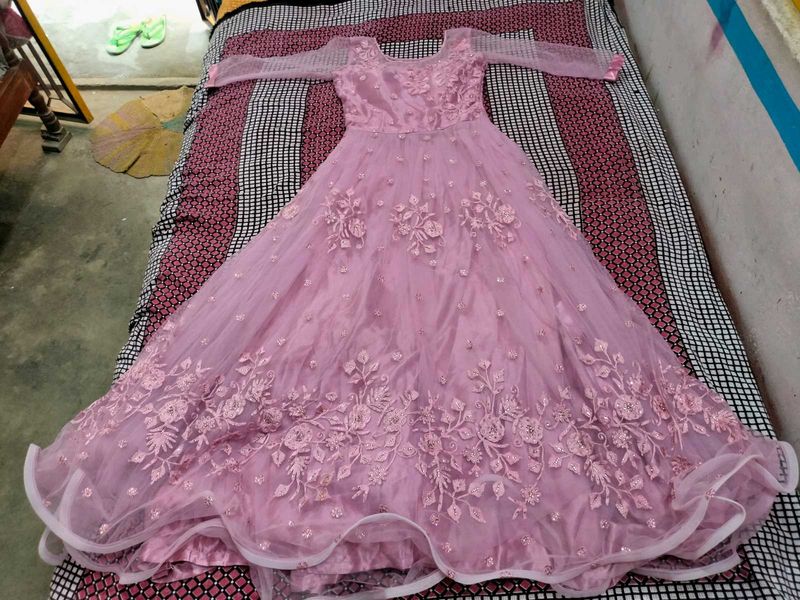 Pink Embellished Formal Dress