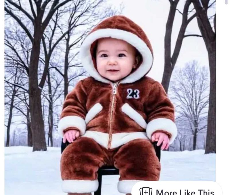 Adorable Baby Brown Winter Outfit