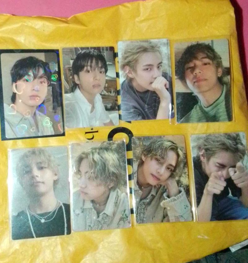 Set Of BTS V And Jungkook Official Pcs 8 In Total