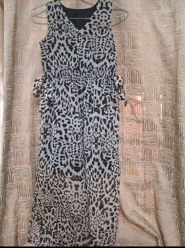 Leopard Print Maxi Dress
