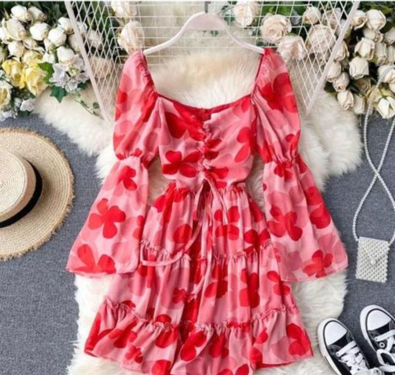 Floral Print Mini Dress