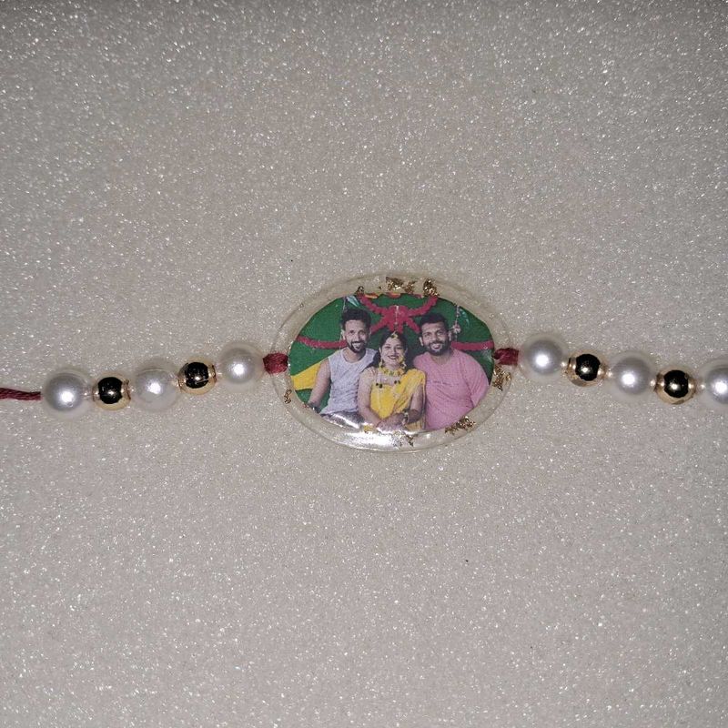 Resin Photo Rakhi For Man