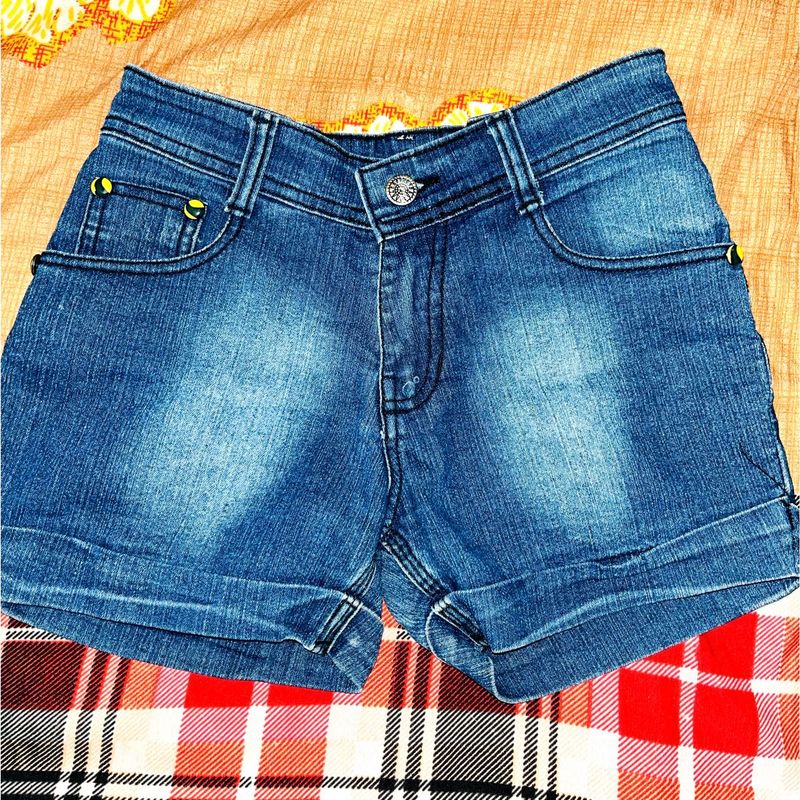 Denim Cut-Off Shorts