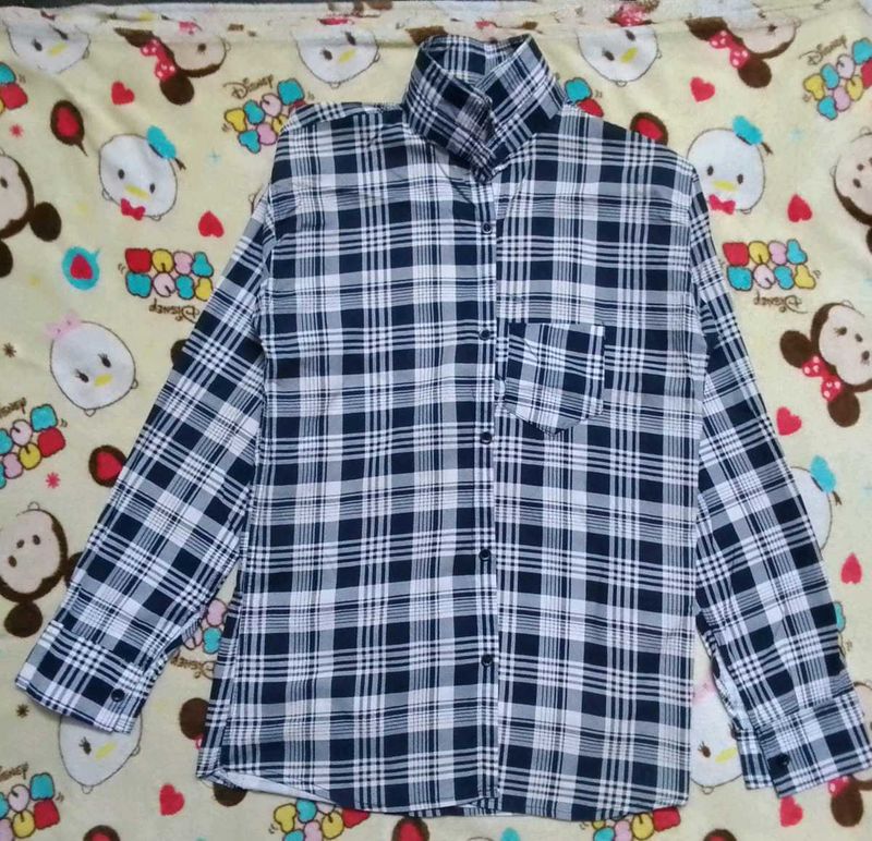 Plaid Flannel Long Sleeve Shirt