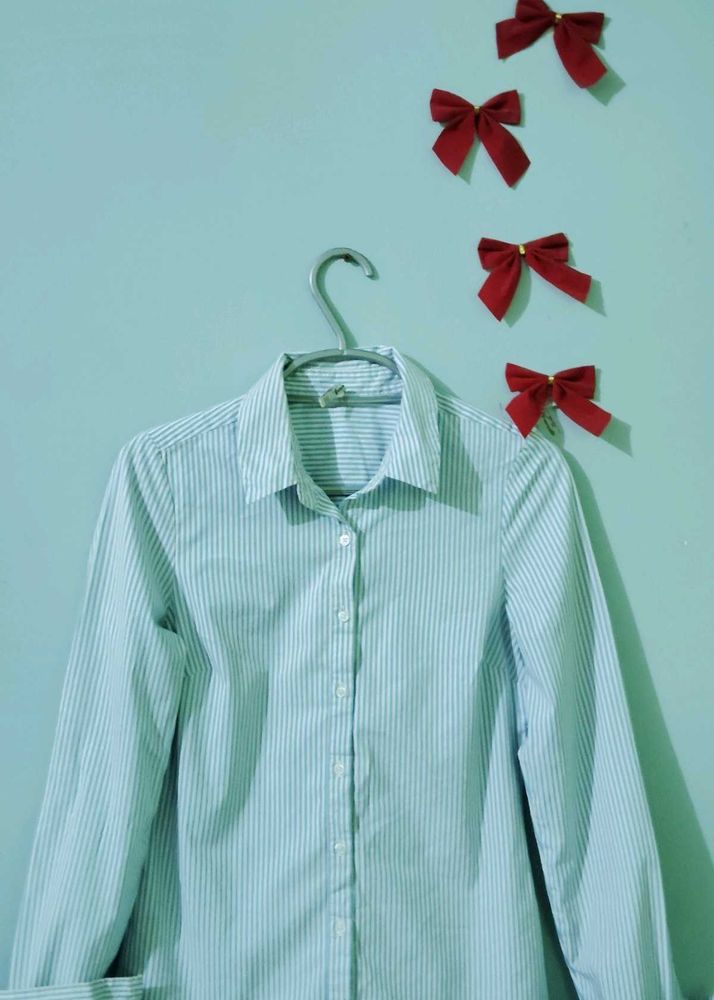 Striped Button-Down Shirt