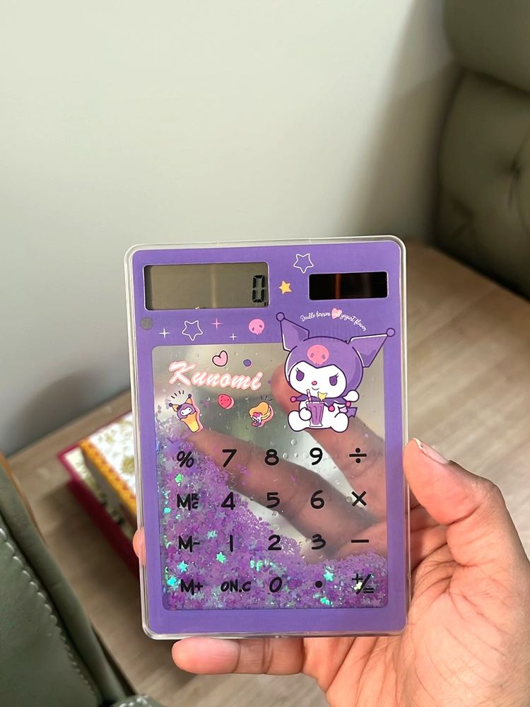 Kuromi- Transparent Glitter Filled Solar Cal
