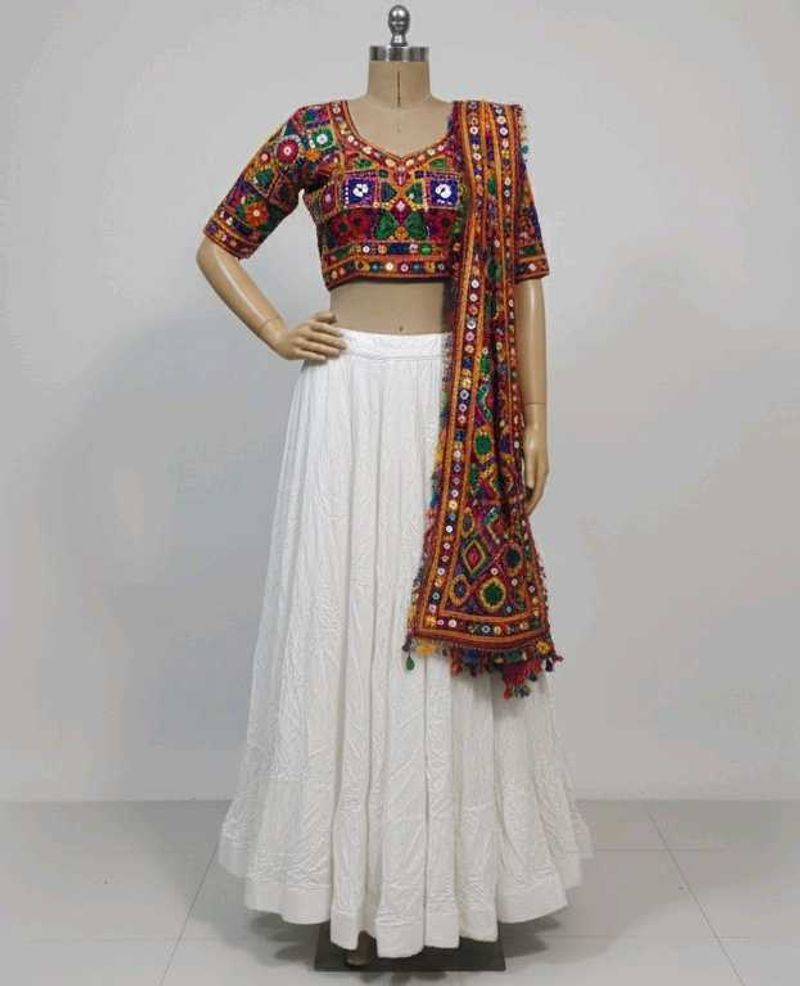 White Skirt with full flaire