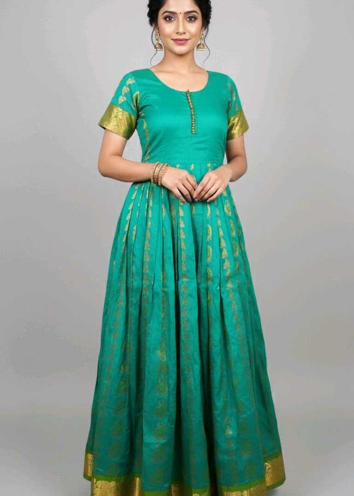Elegant original PATTU Green &amp; Gold Maxi Dress