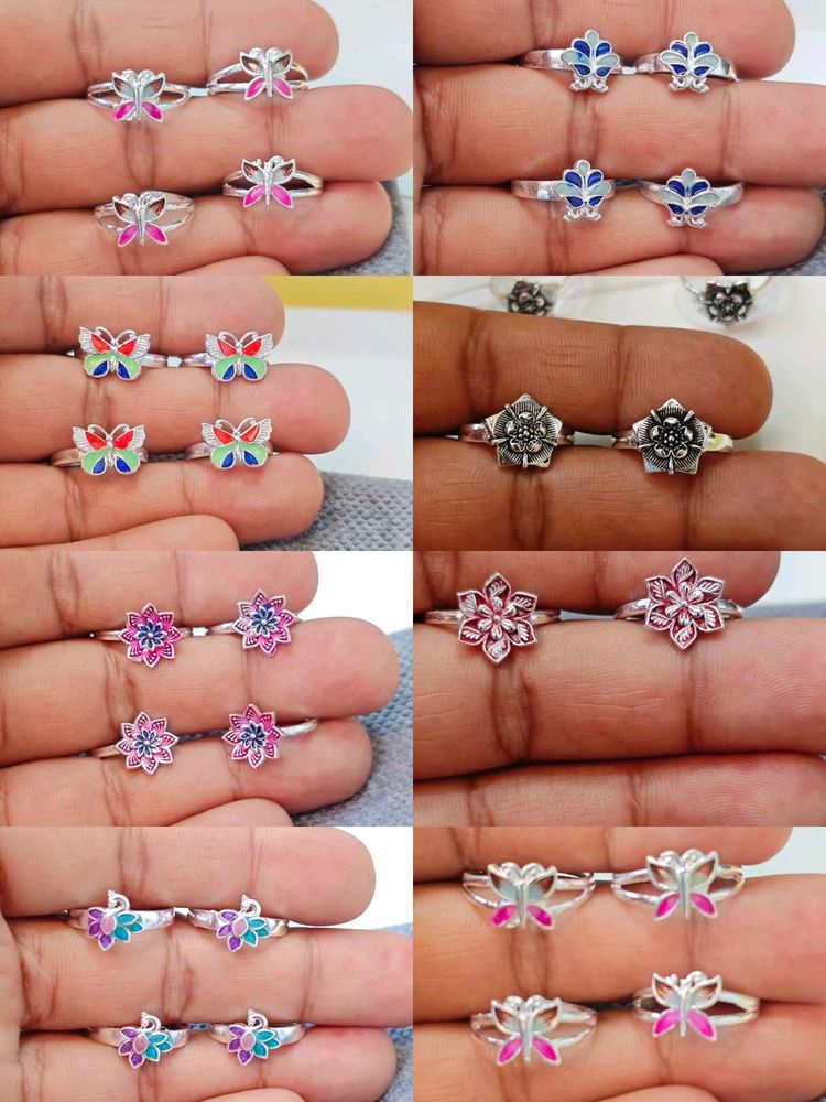Buy pure silver toe rings at wholesale prices.