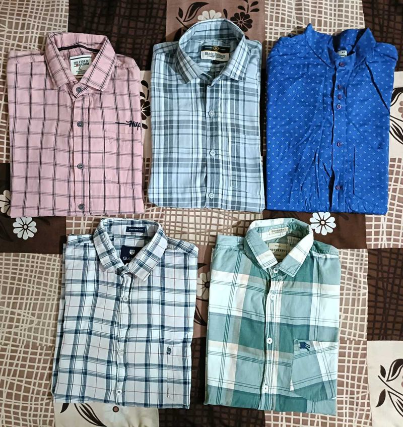 Combo Of 5 Cotton Shirt