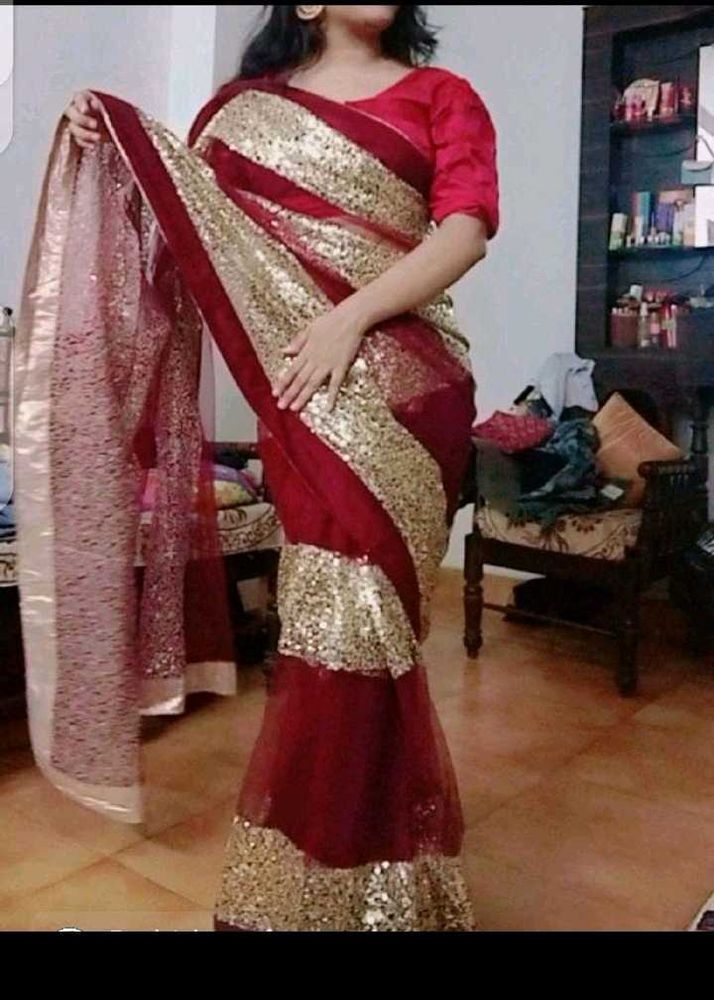 sequence saree