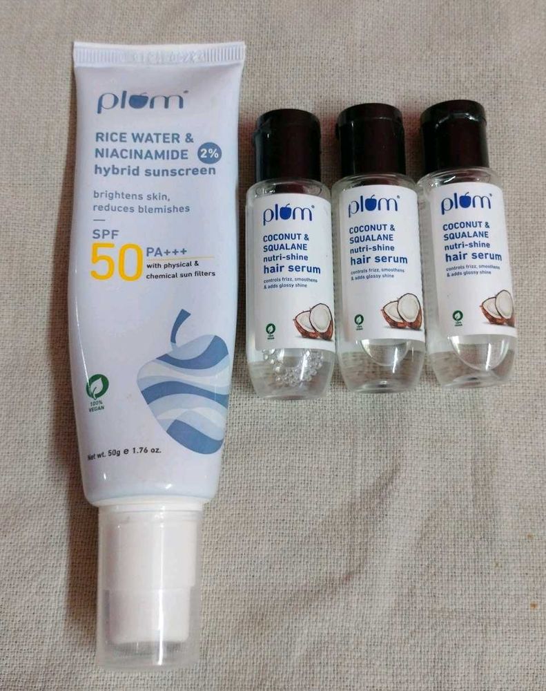 Suncream &amp; Hair serum