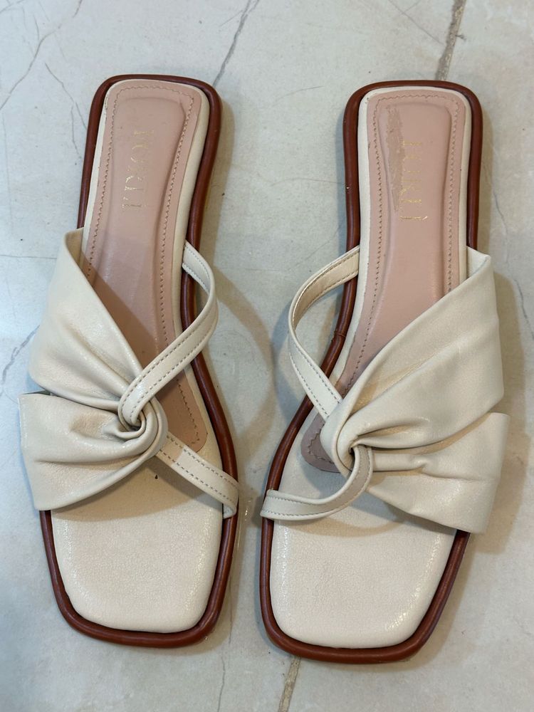 Beige Slippers