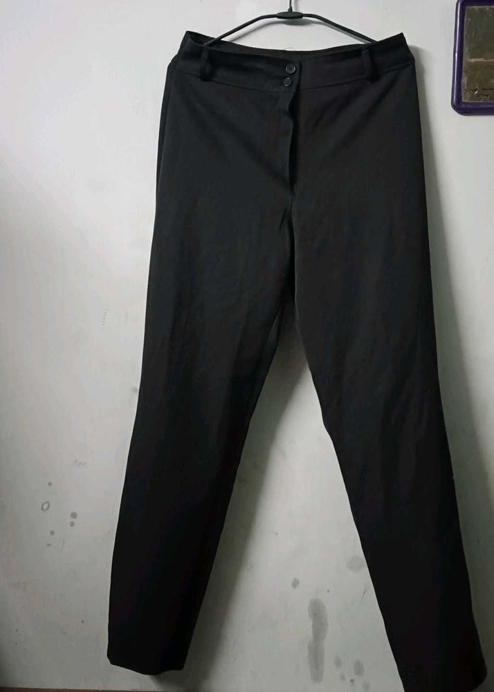 Elegant Black Korean Trouser Pants