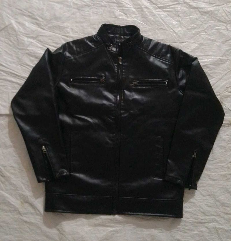 Black Faux Leather Jacket