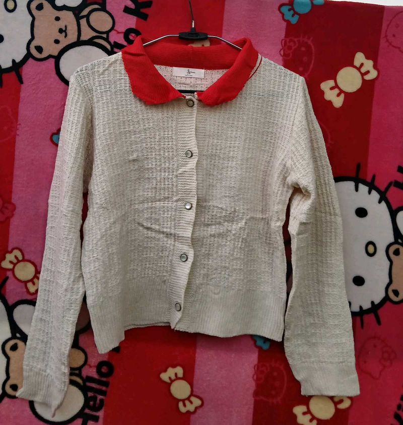 Peter Collar Cardigan