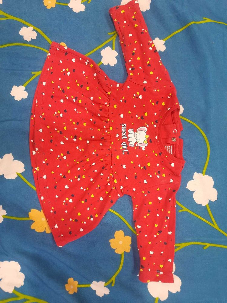 Cute Red &#39;Sweet Girl&#39; Dress