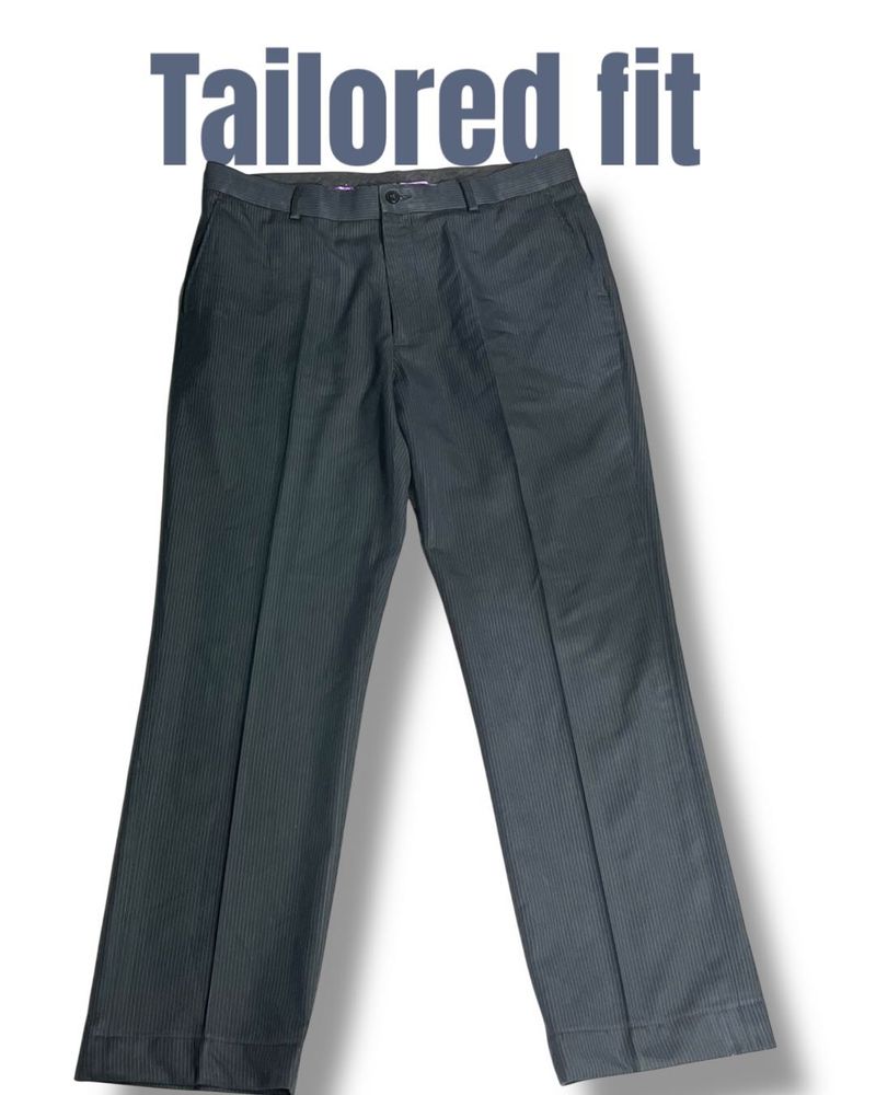 Tailored Fit Gray Pants