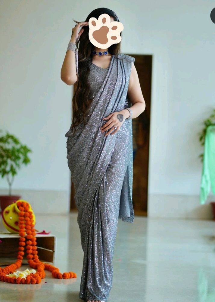 Bollywood Style Full Sequence Saree