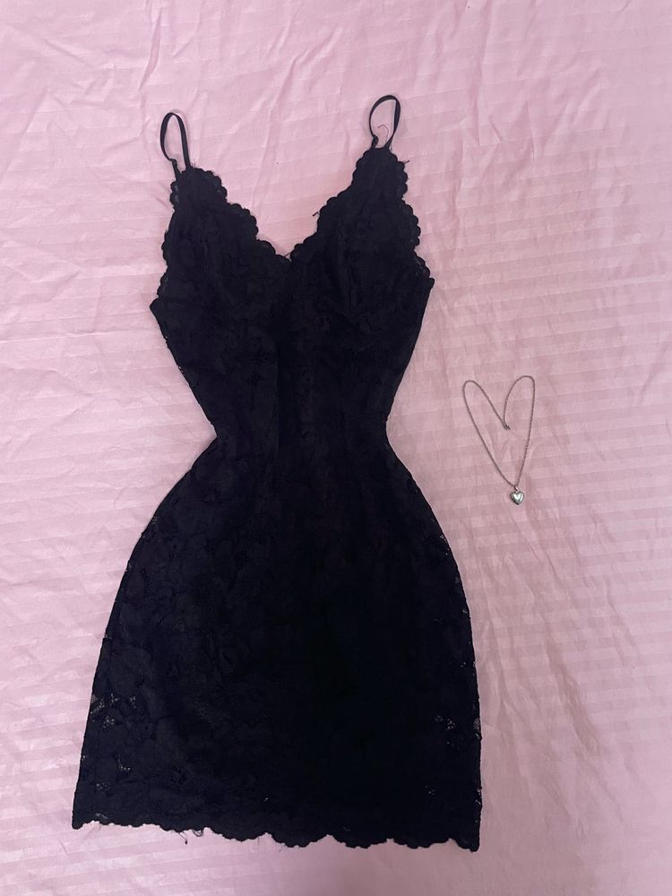 Lace Mini Slip Dress