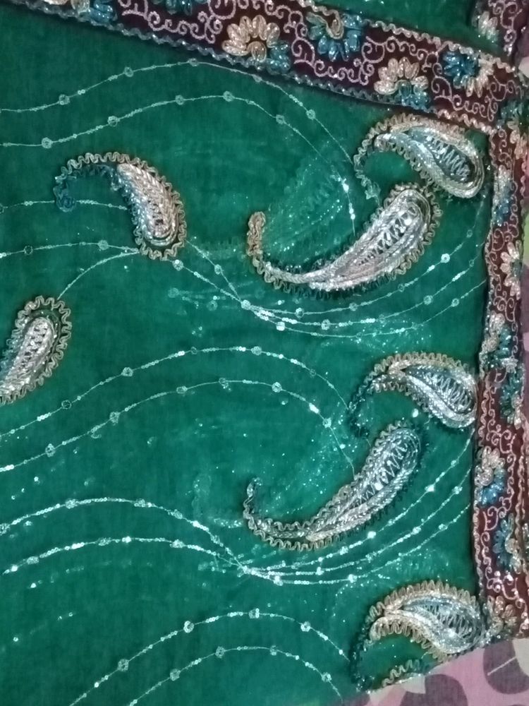 Net Saree With Blouse And Peticoat