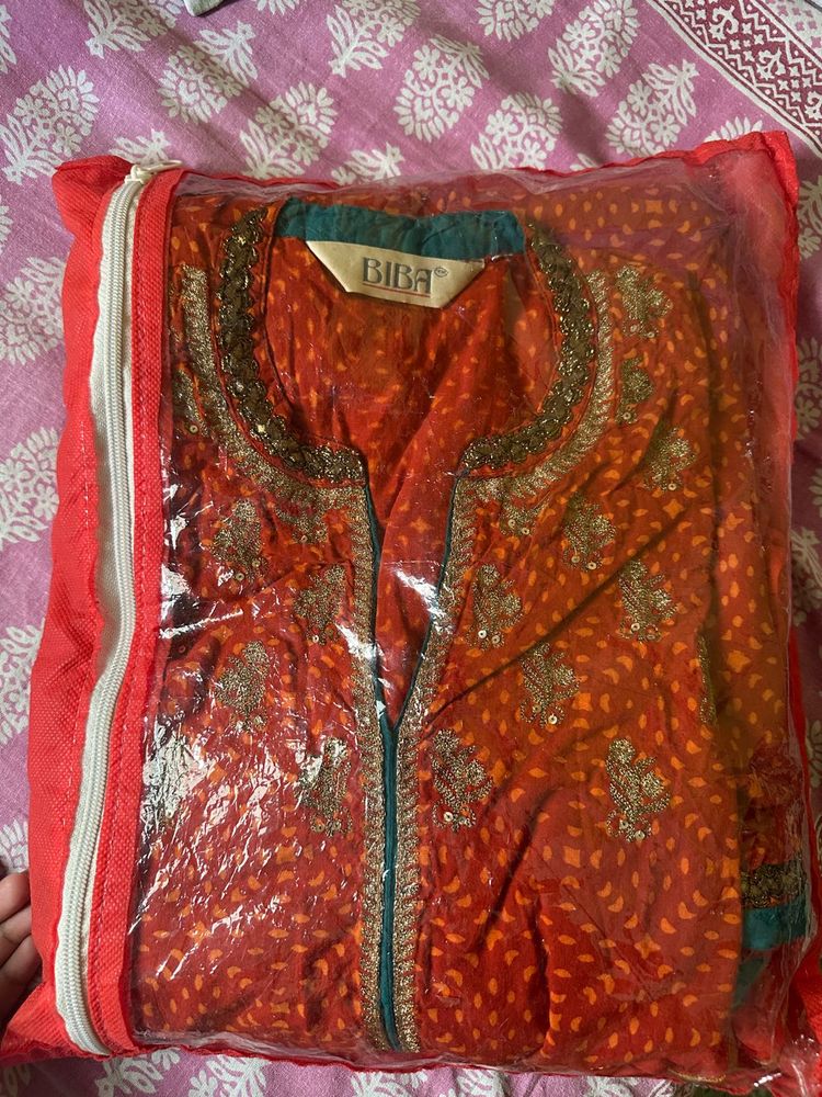 Biba A Line Kurta Set