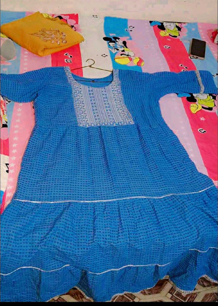Jaipuri Frock/Anarkali Kurta For Woman